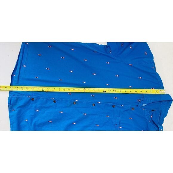 Hurley Parrot Button Up Short Sleeve Shirt Mens size XXL - Picture 6 of 9